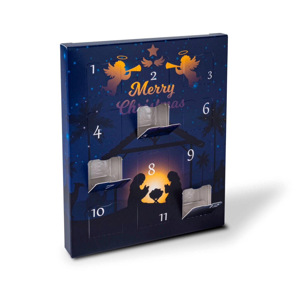 12 day Wax Melt Advent Calendar - Nativity Scene Wax Melt Clamshell NI Candle Supplies