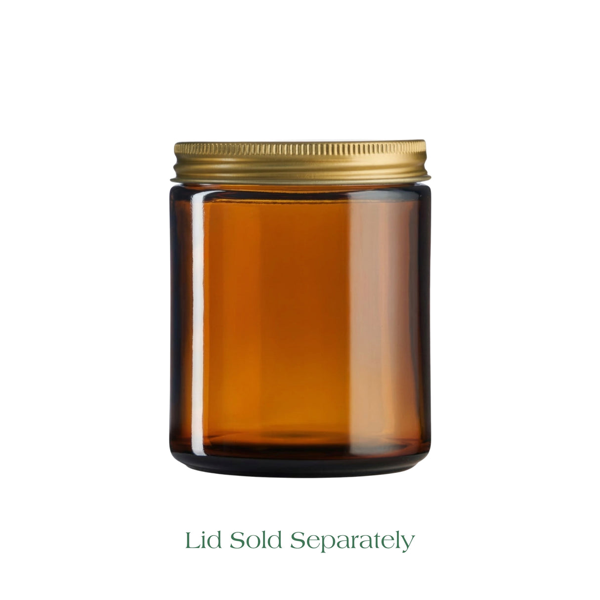 180ml Amber Glass Apothecary Jar - No Lid