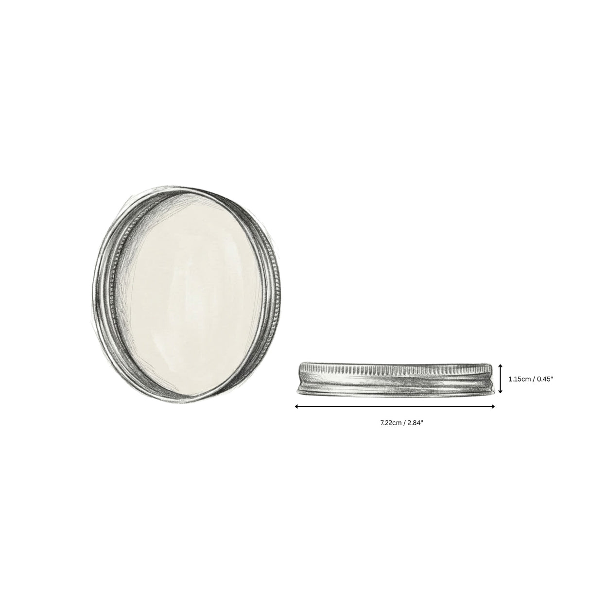 Gold Aluminium Lid — Fits Amber Apothecary Jar — 250ml