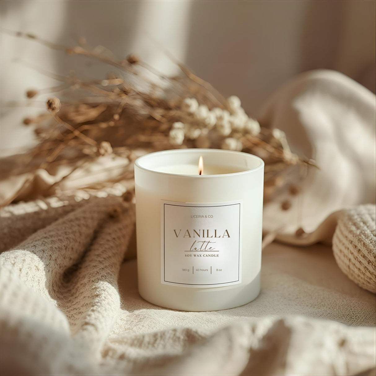 30cl Gloss White Kimberley Jar — 6 or 12 Finished Candles