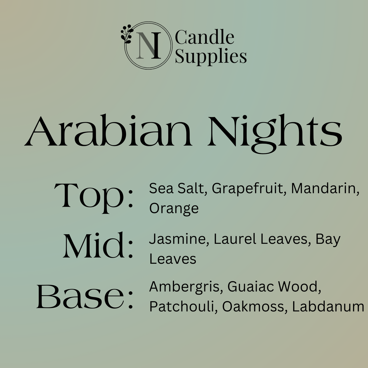 Arabian Nights Wax Melt Sample