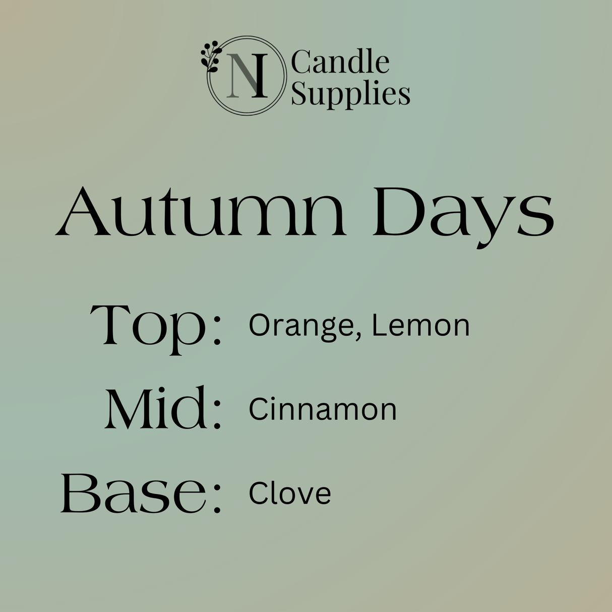 Autumn Days Wax Melt Sample