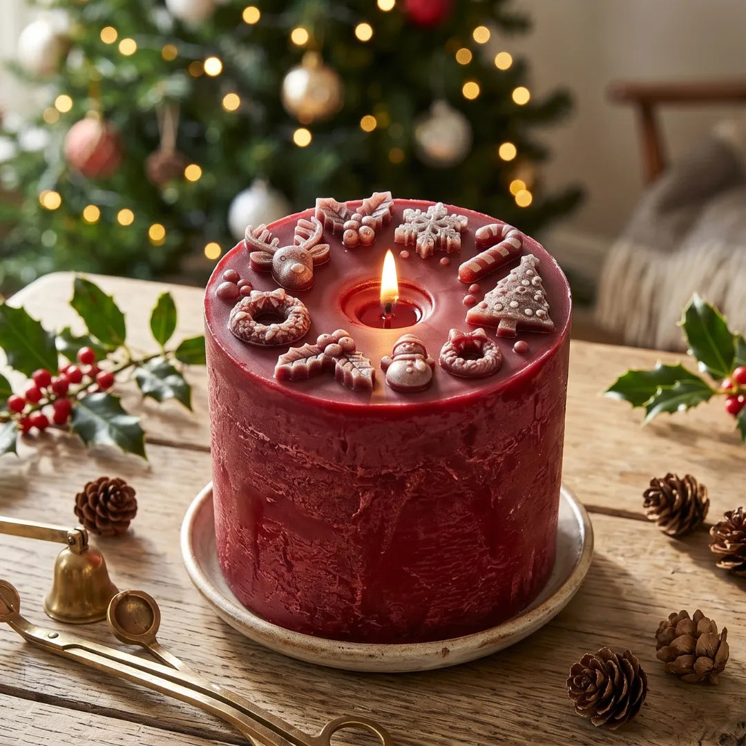 Christmas Silicone Mould — Festive Soap & Candle Embeds