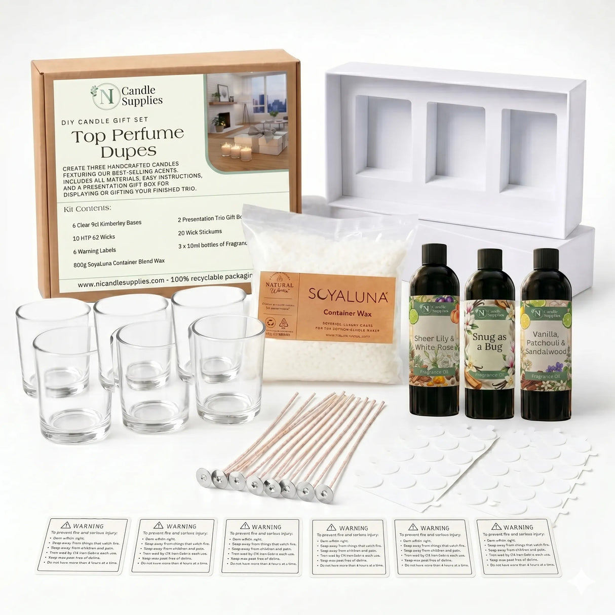 Make-Your-Own Scented Candle Gift Set - Top Perfume Dupes