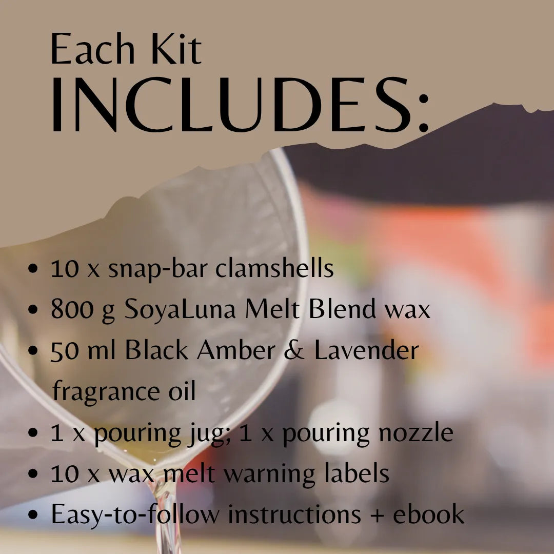Melt Making Kit - Black Amber & Lavender