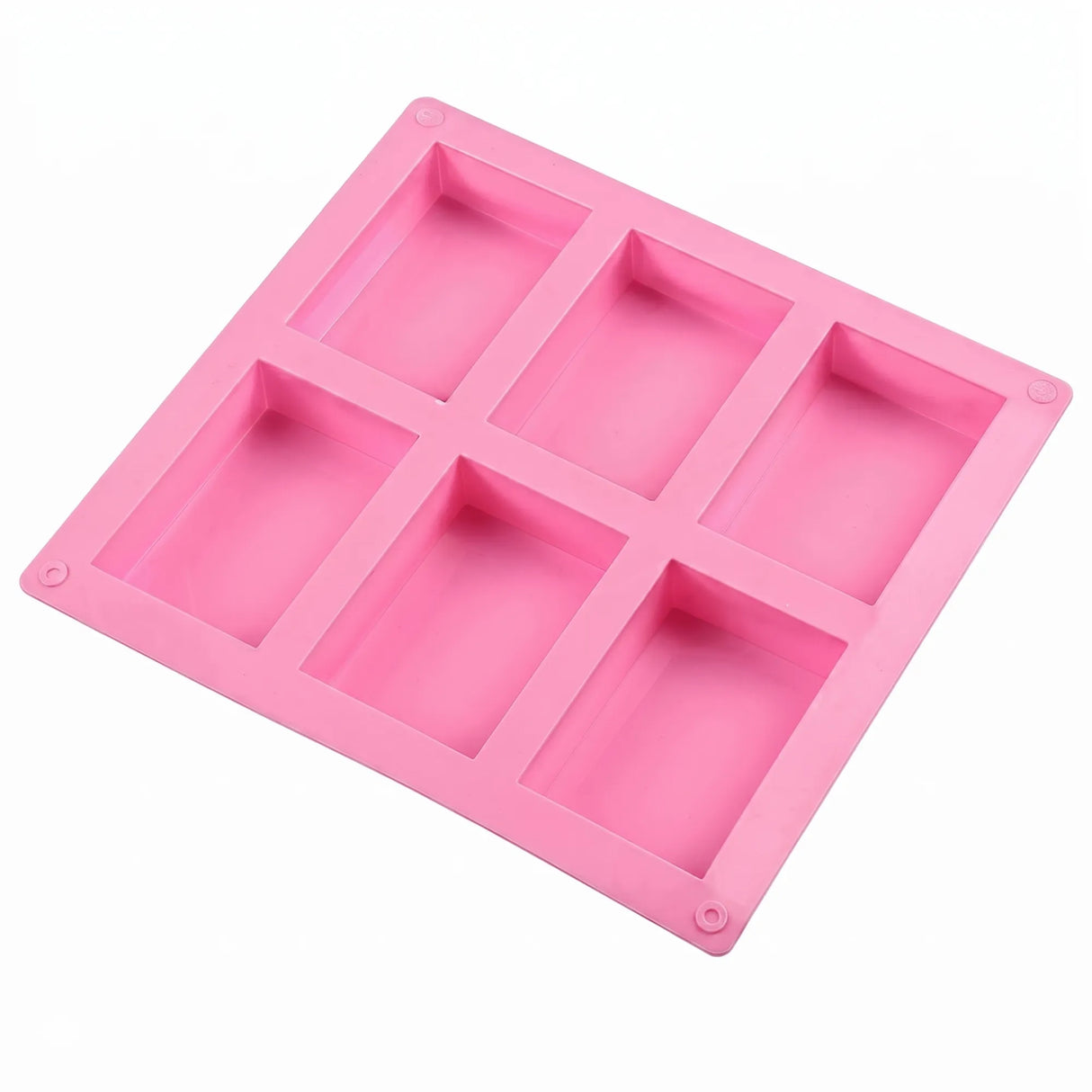Silicone Soap Mould — 6‑Cavity Rectangular Bar Mould
