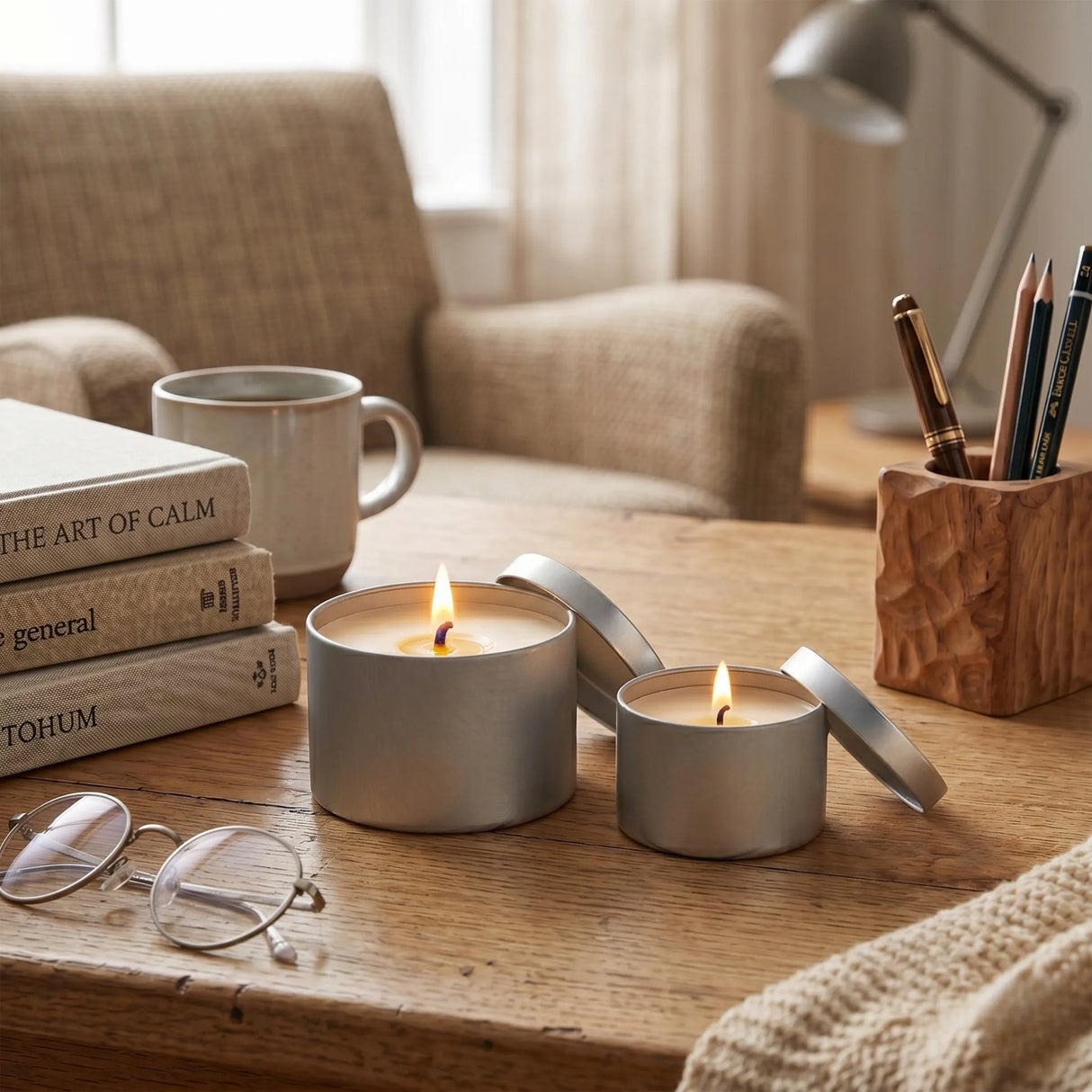 Mini Silver Candle Tin