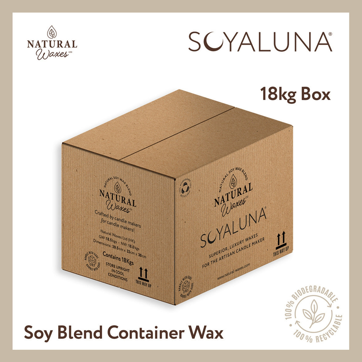 SoyaLuna Blend Container Wax - 18kg