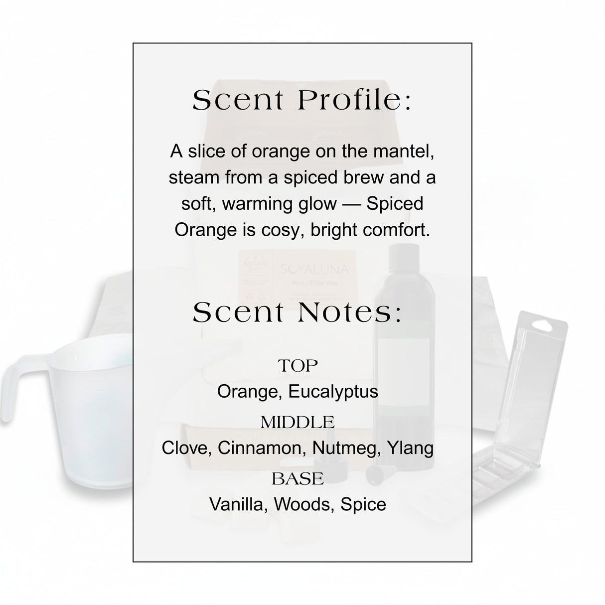 Melt Making Kit - Spiced Orange