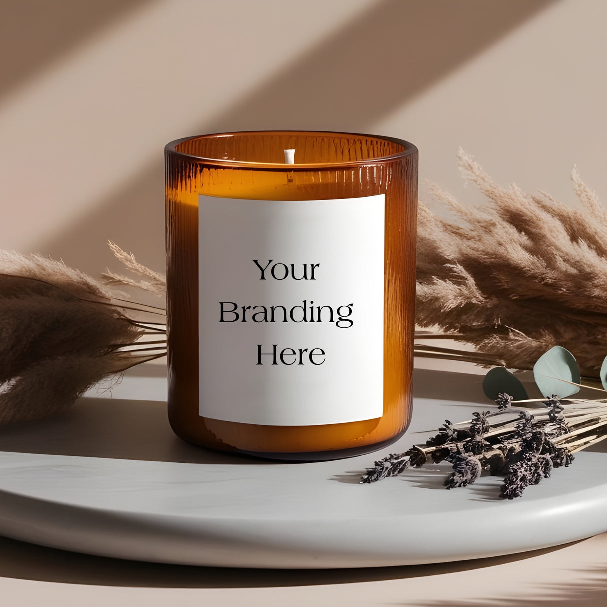 20cl Amber Oxford Jar — 6 or 12 Finished Candles