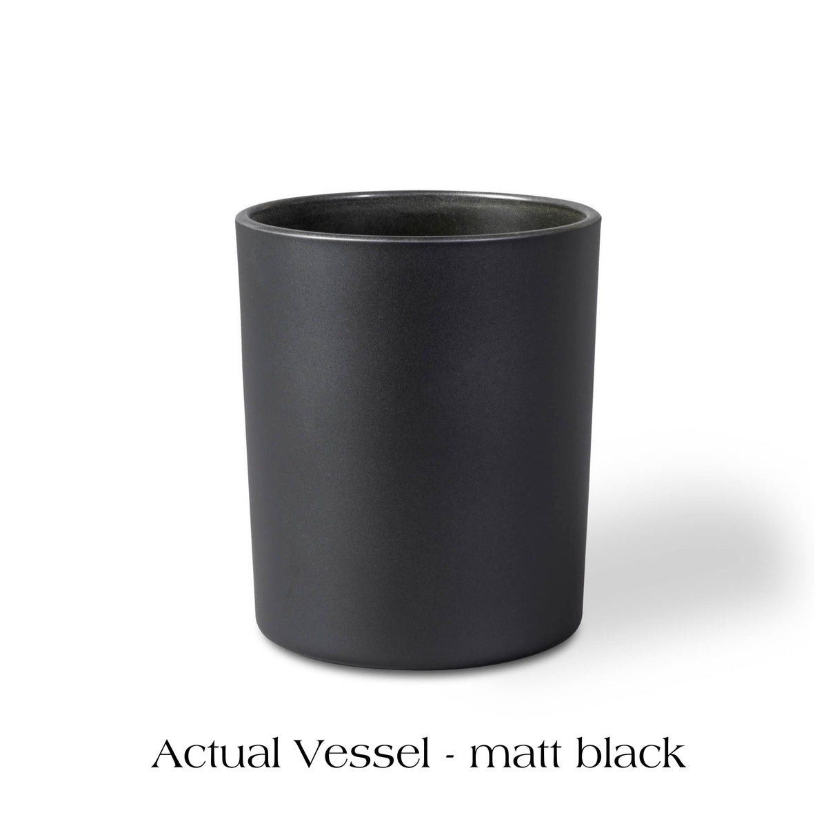 20cl Matt Black Oxford Jar — 6 or 12 Finished Candles