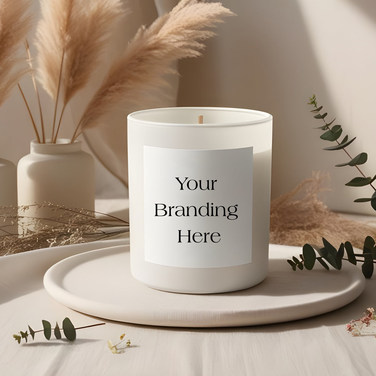 20cl Gloss White Oxford Jar — 6 or 12 Finished Candles