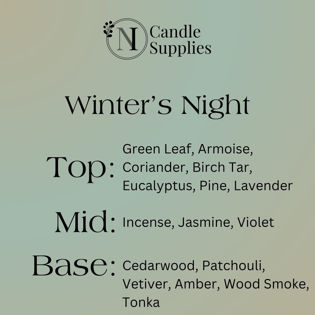 Winter's Night Wax Melt Sample