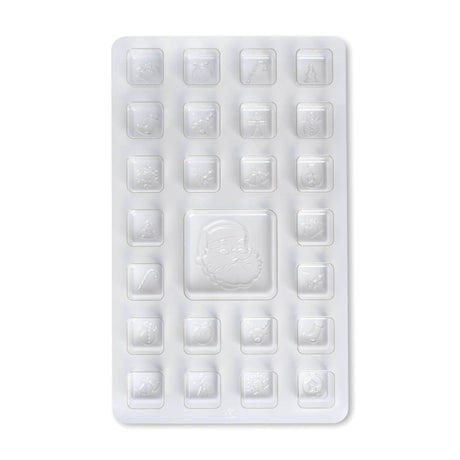25 day Wax Melt Advent Calendar - Snowy Village Wax Melt Clamshell NI Candle Supplies 