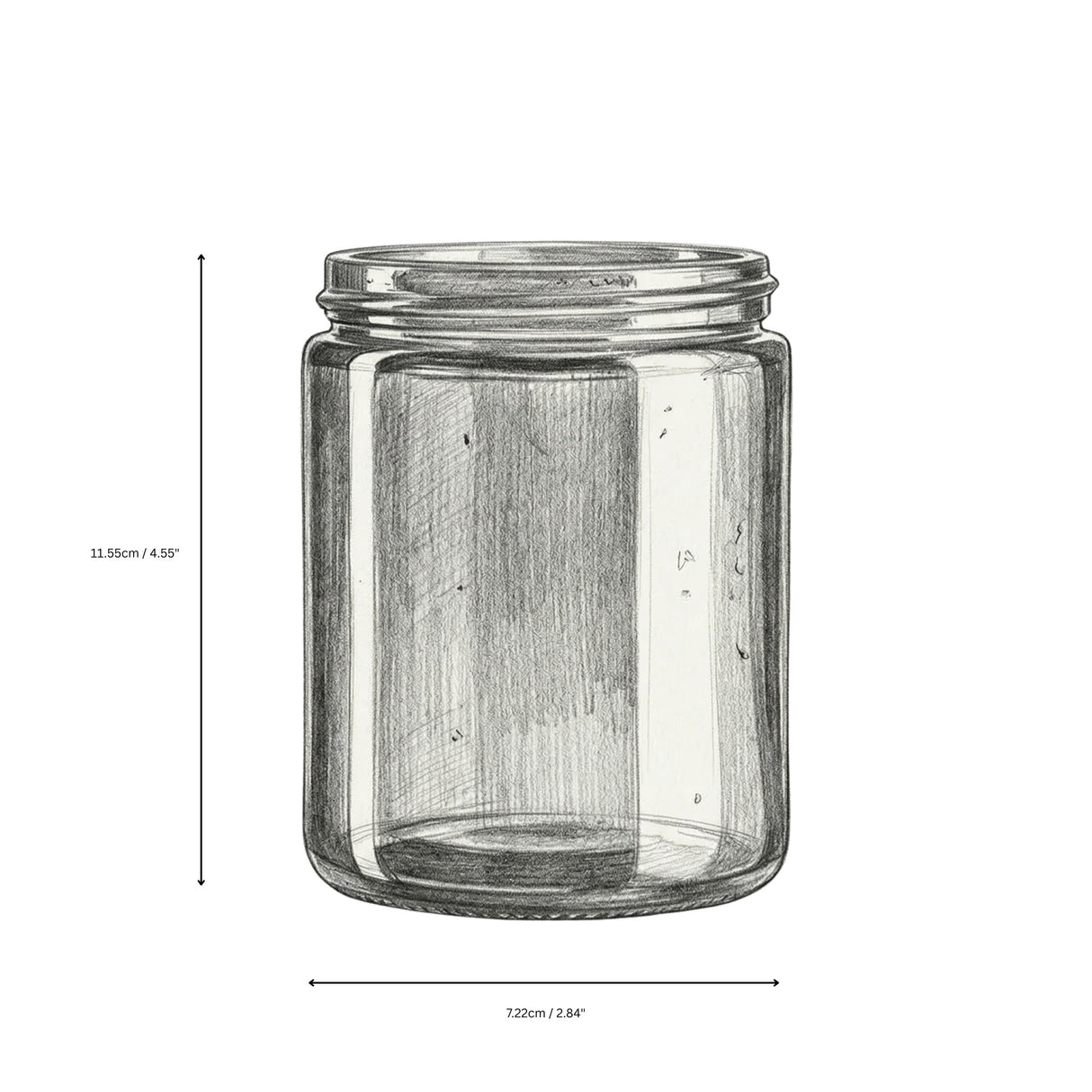 250ml Amber Glass Apothecary Jar - No Lid