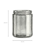 250ml Amber Glass Apothecary Jar - No Lid