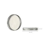 Gold Aluminium Lid — Fits Amber Apothecary Jar — 250ml