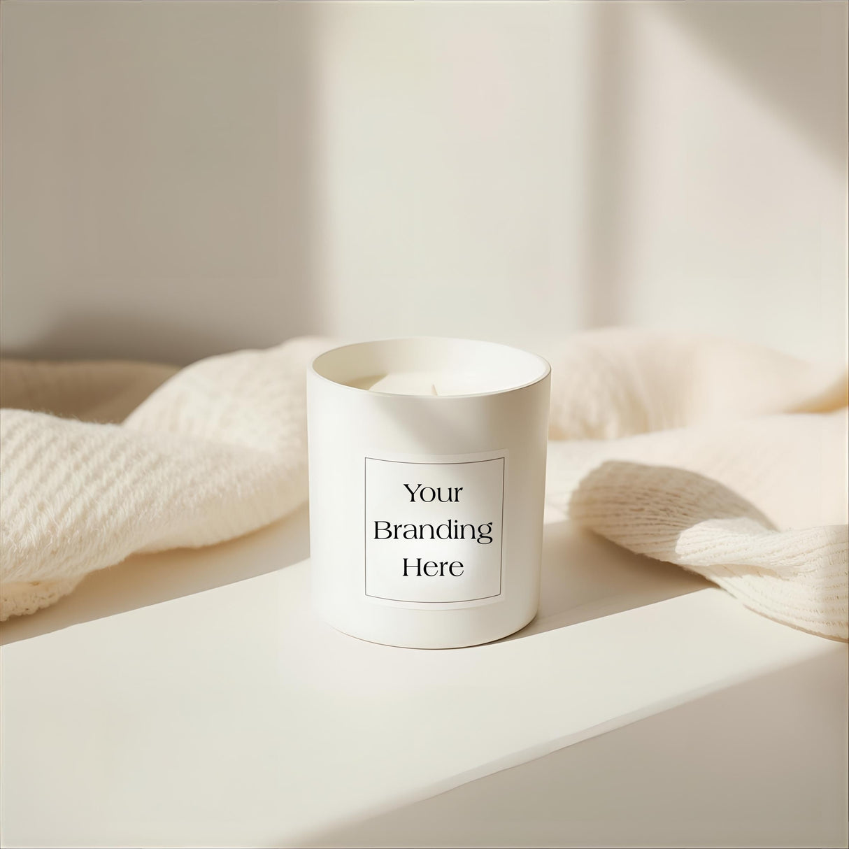 30cl Gloss White Kimberley Jar — 6 or 12 Finished Candles