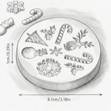 Christmas Silicone Mould — Festive Soap & Candle Embeds