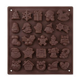 Christmas Silicone Mould — 25‑Cavity Festive Shapes
