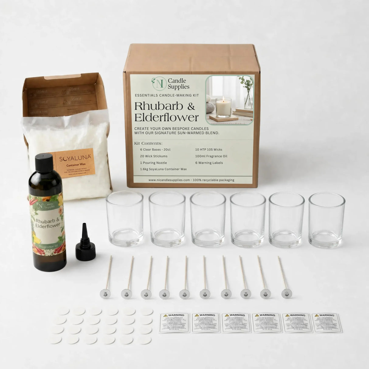 Essentials Candle Making Kit - 20cl Oxford