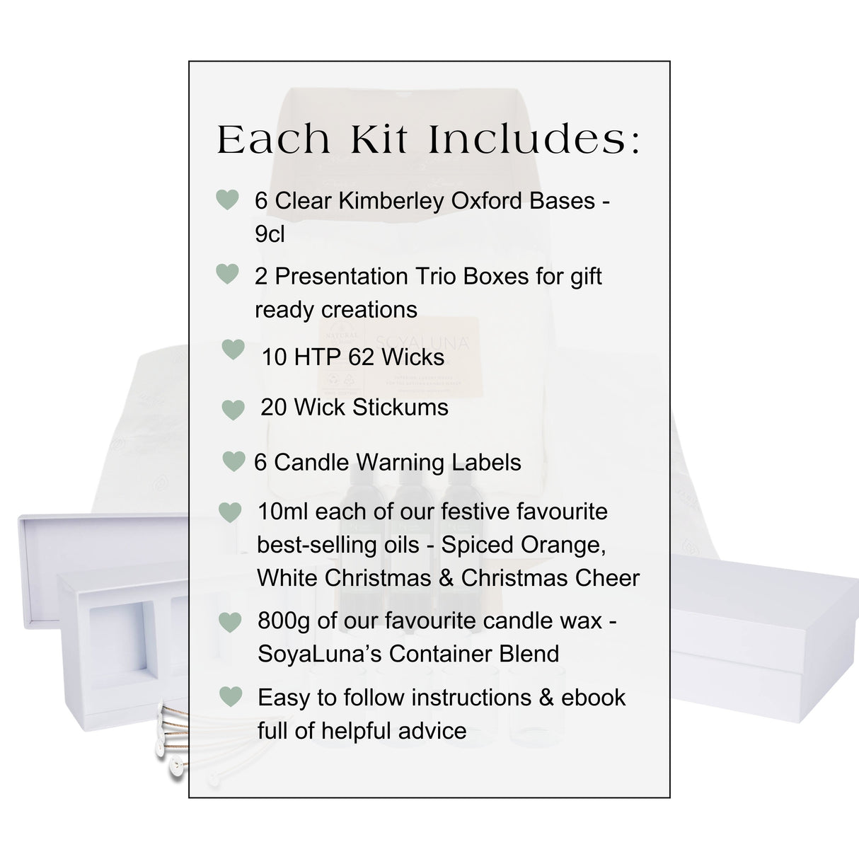 Make-Your-Own Scented Candle Gift Set - Festive Favourites