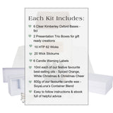 Make-Your-Own Scented Candle Gift Set - Festive Favourites