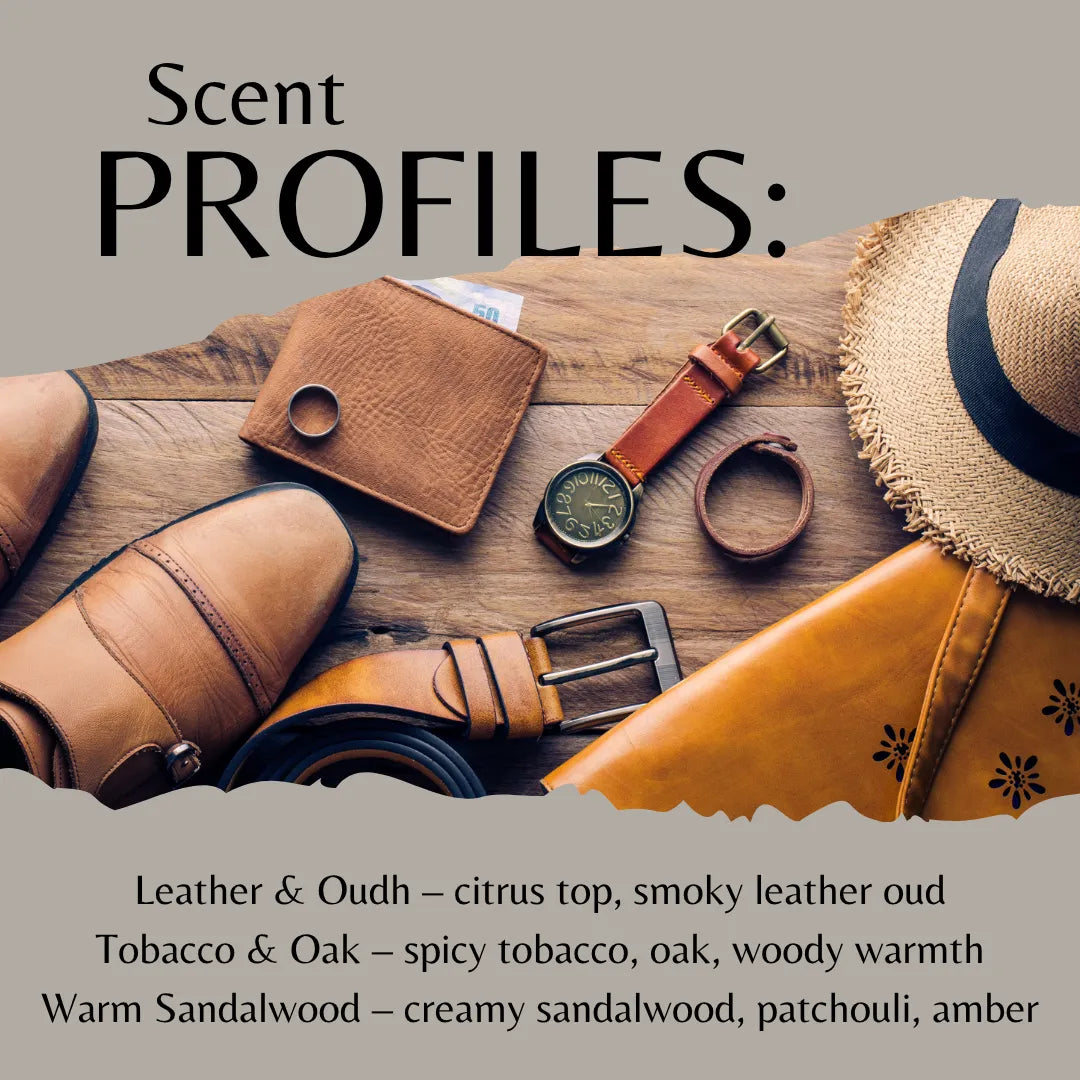 Make-Your-Own Scented Candle Gift Set - Masculine Favourites