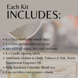 Make-Your-Own Scented Candle Gift Set - Masculine Favourites