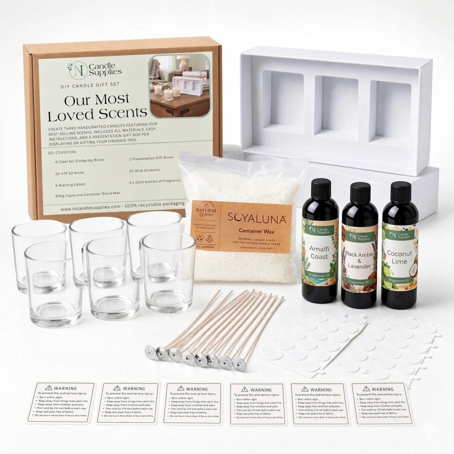 Make-Your-Own Scented Candle Gift Set - Best-Selling Scents