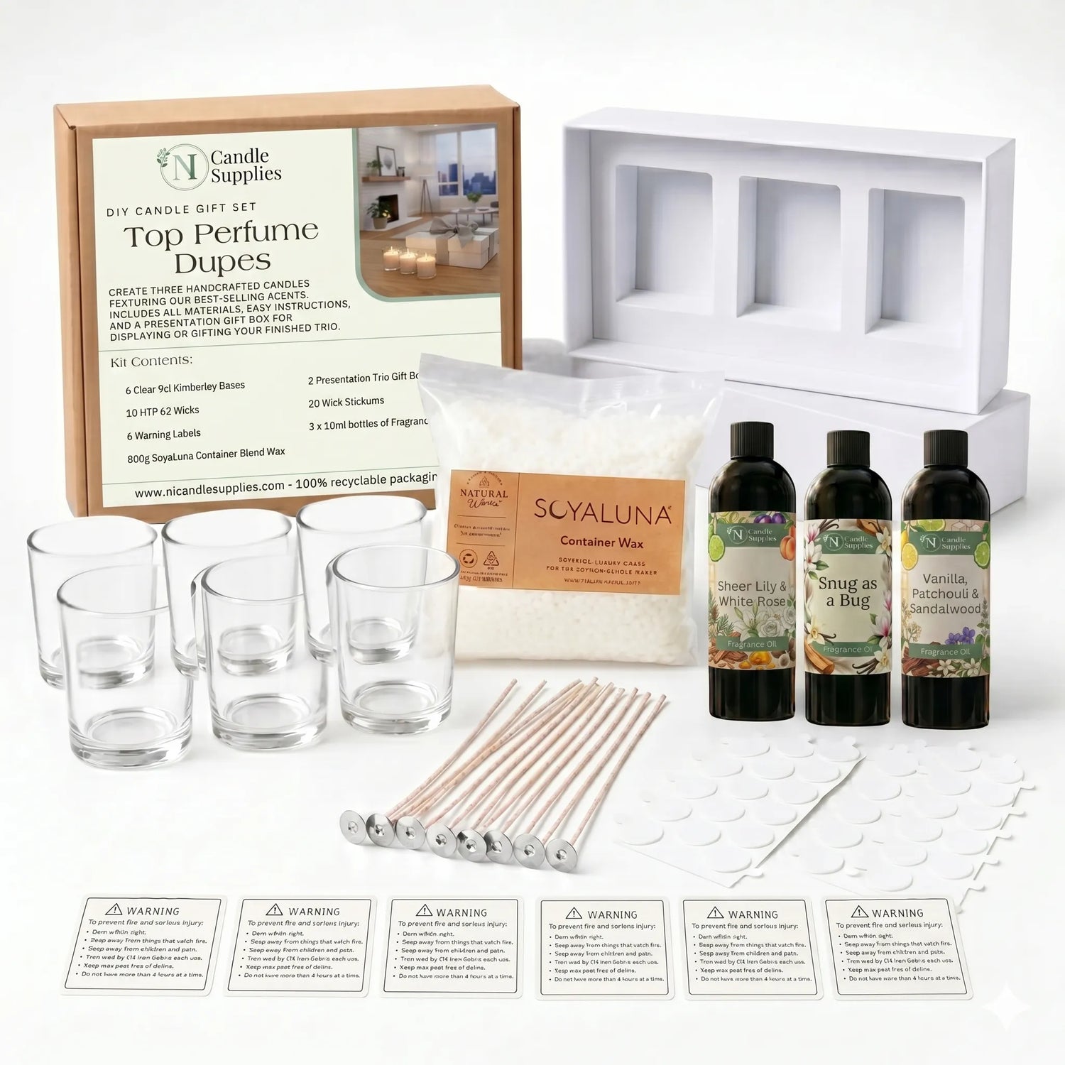 Make-Your-Own Scented Candle Gift Set - Top Perfume Dupes
