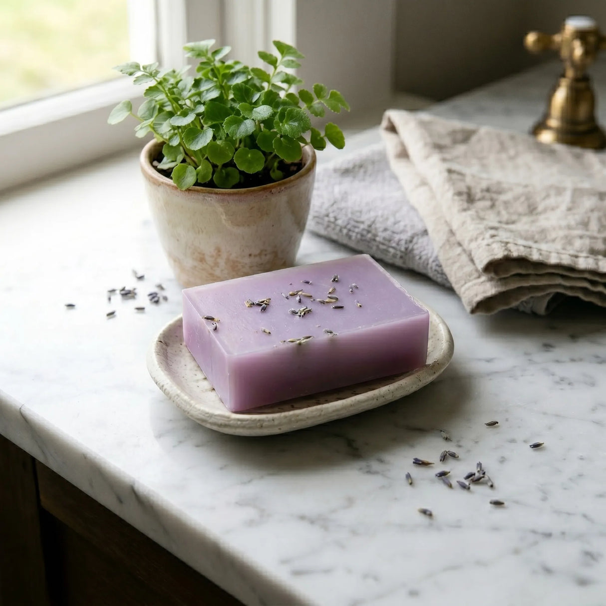 Silicone Soap Mould — 6‑Cavity Rectangular Bar Mould
