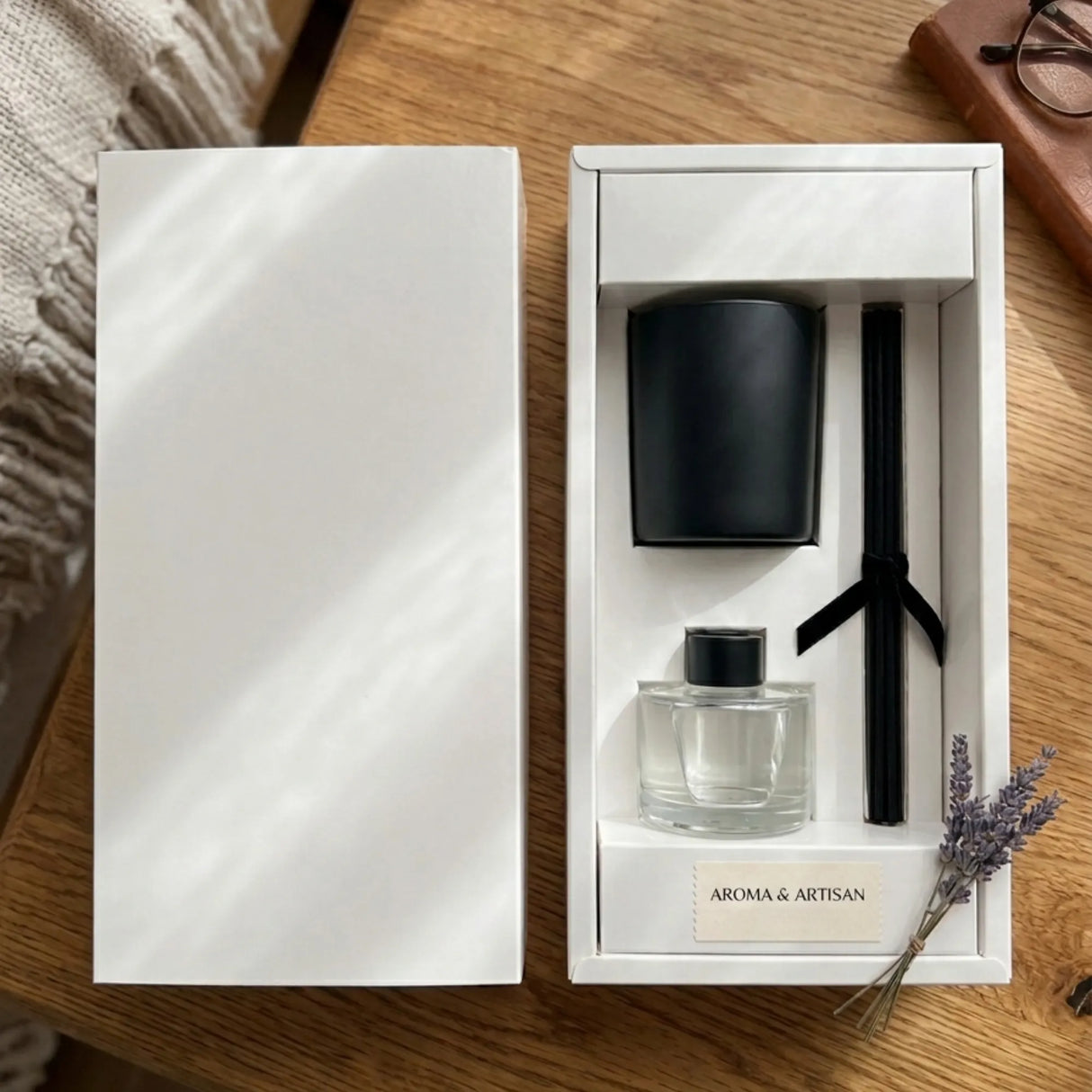 Diffuser Gift Box — Holds 30cl Candle, Reed Diffuser & Sticks