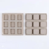 Silicone Soap Mould — 9‑Cavity Square Bar Mould