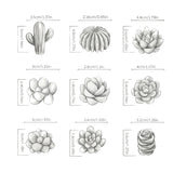 Succulent & Cactus Wax Melt Mould Set — 10 Piece