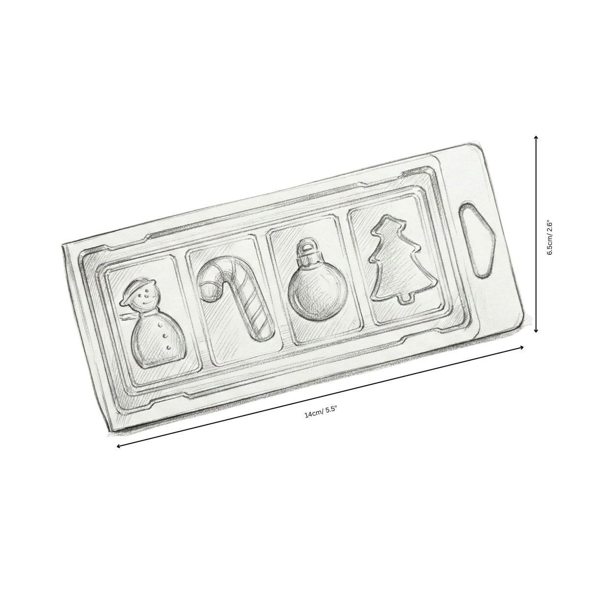 Snap Bar Clamshells - Christmas