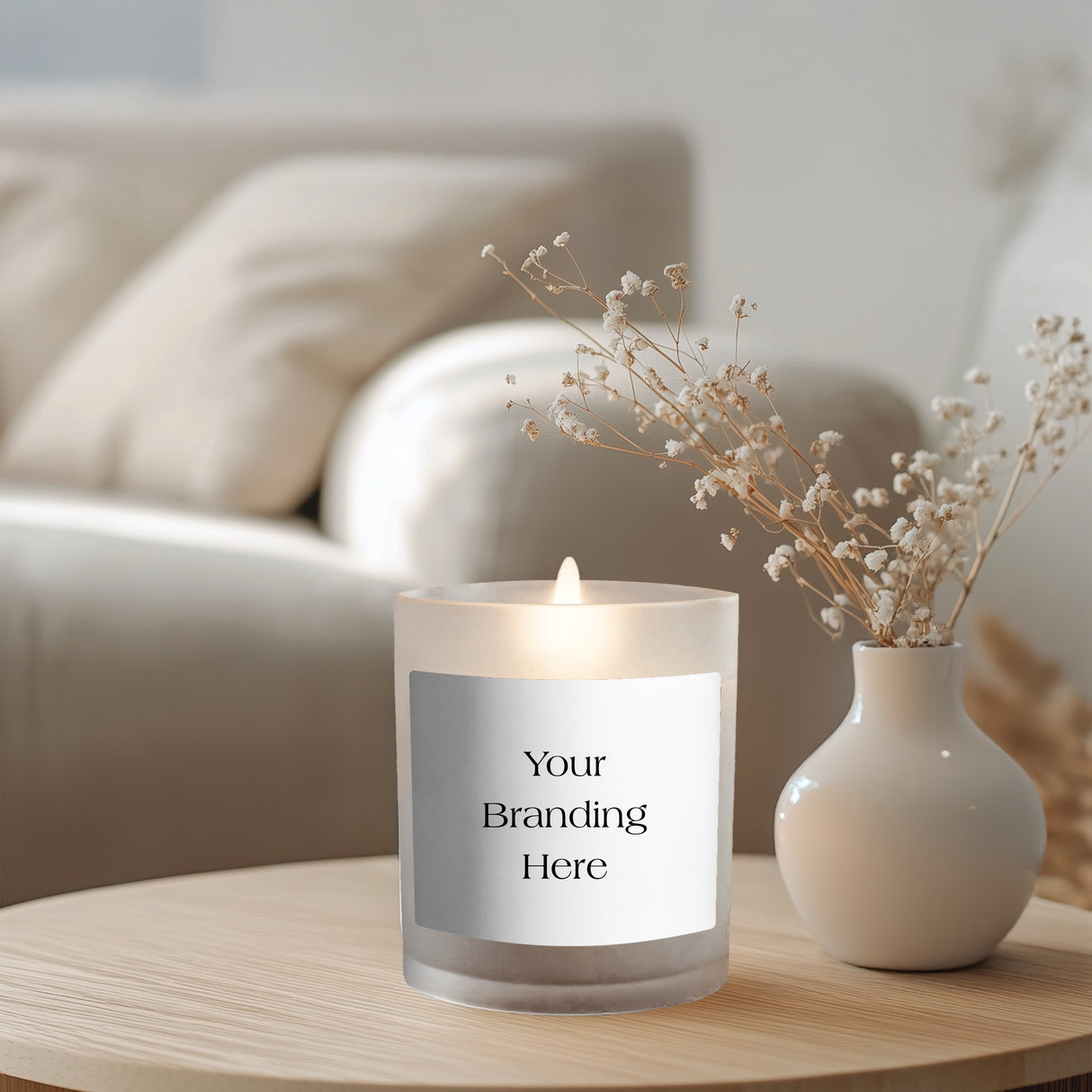20cl Frosted Oxford Jar — 6 or 12 Finished Candles