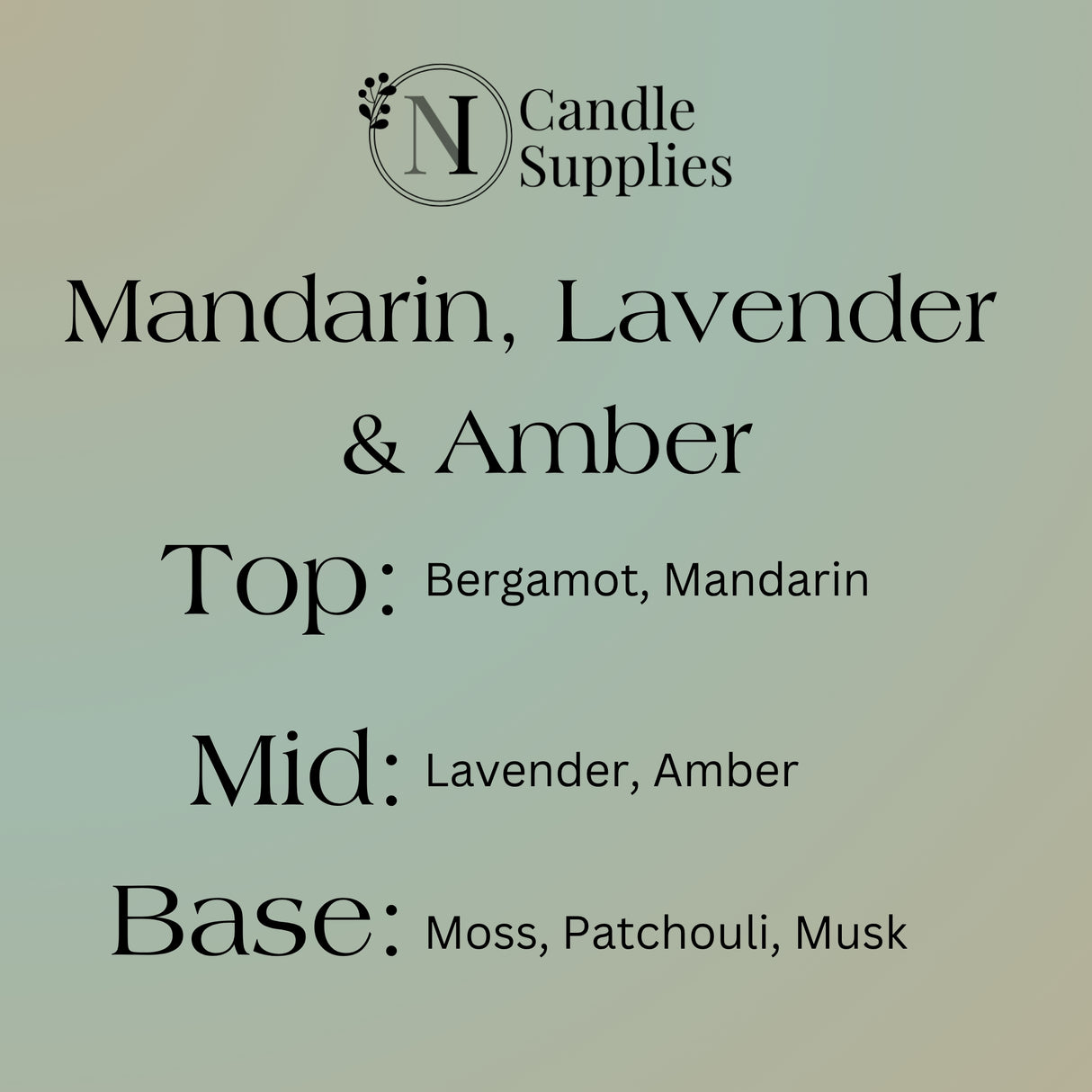 Mandarin, Lavender & Amber Wax Melt Sample