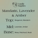 Mandarin, Lavender & Amber Wax Melt Sample