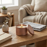 Rose Gold Candle Tin