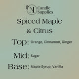 Spiced Maple & Citrus Fragrance Oil - Reformulated