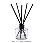 Thick Fibre Diffuser Sticks (SHORT) - Black - Discontinued