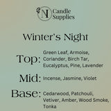 Winter's Night Wax Melt Sample