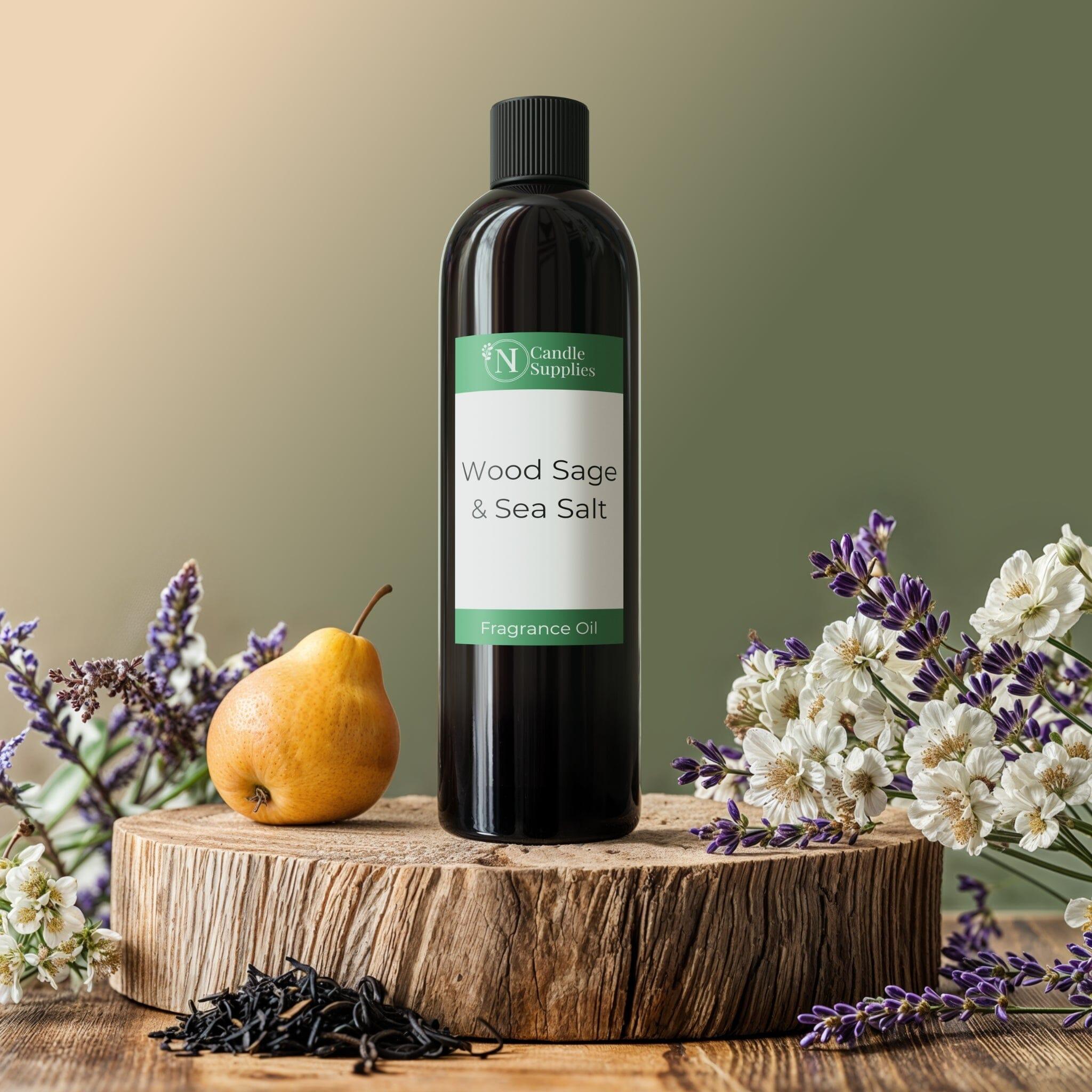 Wood Sage & Sea Salt Fragrance Oil — Coastal Calm | NI Candle
